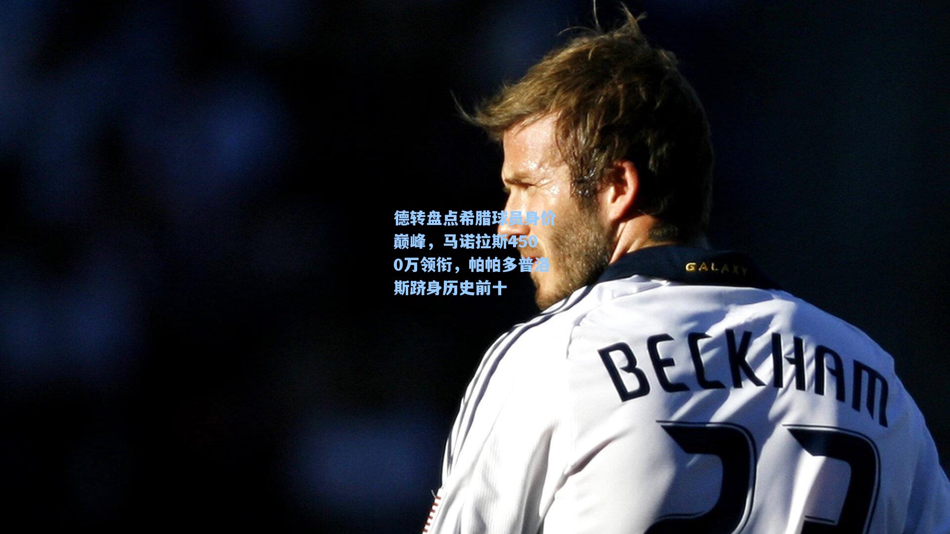 德转盘点希腊球员身价巅峰,马诺拉斯4500万领衔,帕帕多普洛斯跻身历史前十